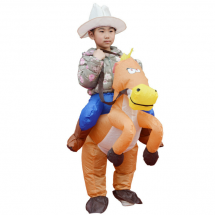 Детски надуваем костюм каубой с кон