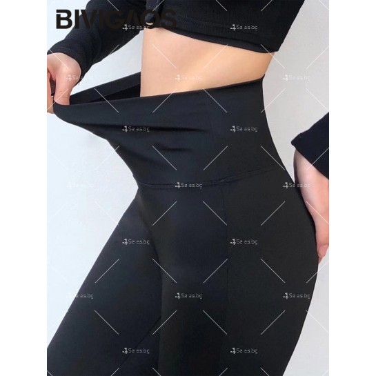 Спортно-елегантен панталон в черен цвят - GF82