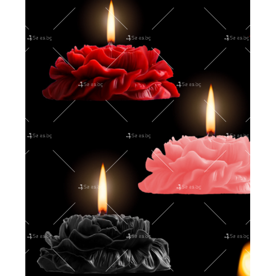 Еротични свещи за флиртуване с интересна форма на цветя STL182