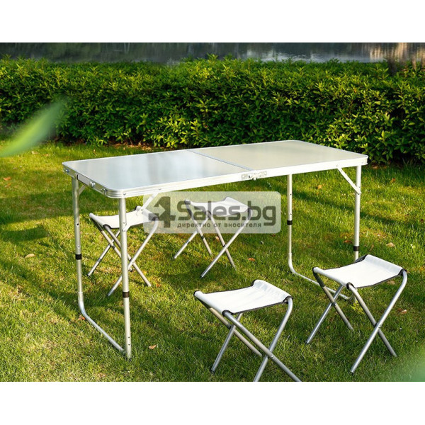 Сгъваема маса със столове модел 1