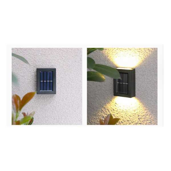 Соларна декоративна лампа за външна стена H LED76B