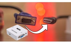 Как да свържем компютъра си VGA към телевизор HDMI?